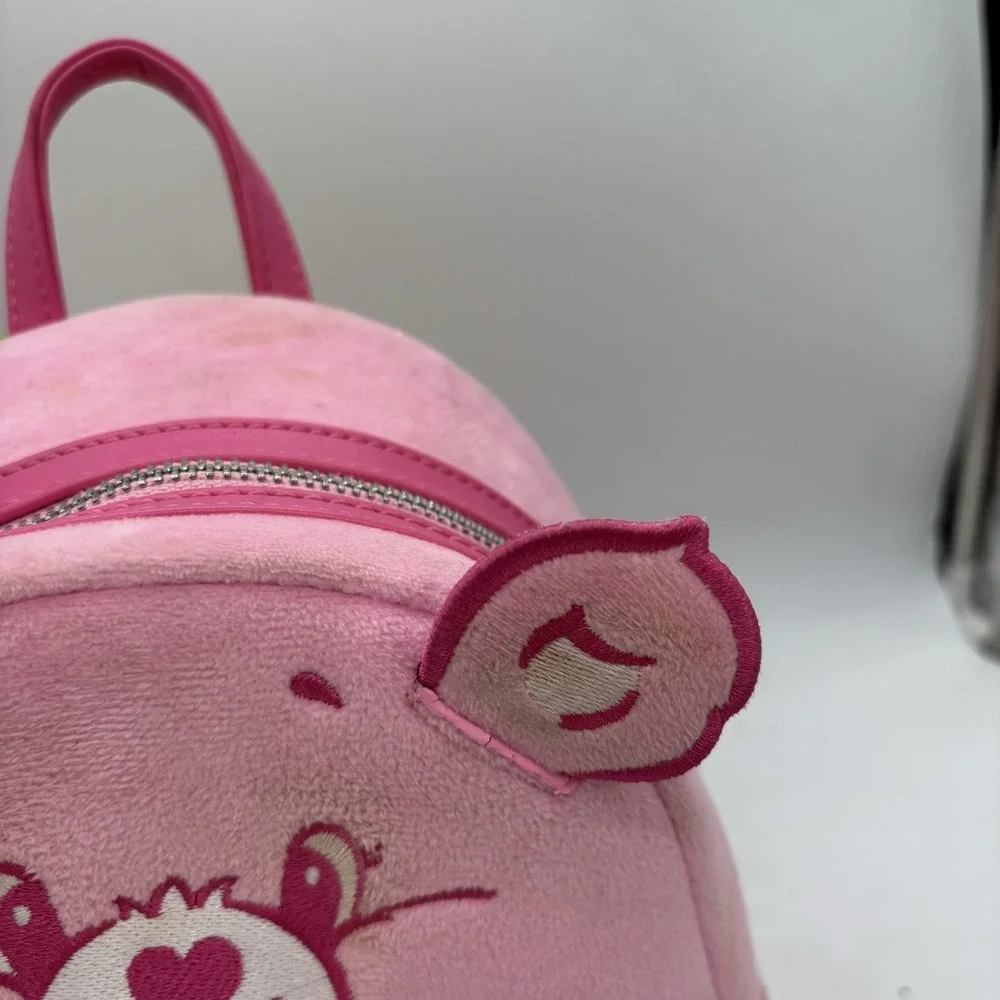 Loungefly Cheer Bear Care Bear Mini Backpack 40th Anniversary Soft Flocked